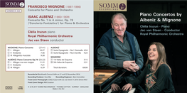 FRANCISCO MIGNONE (1897-1986) SOMMCD 265 Concerto for Piano and Orchestra