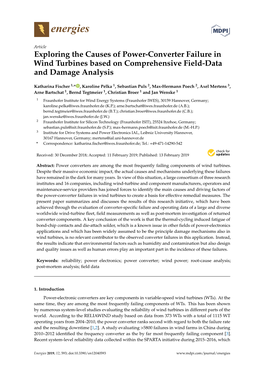 Exploring the Causes of Power-Converter Failure in Wind Turbines Based on Comprehensive Field-Data and Damage Analysis