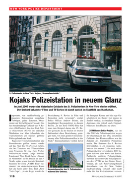 Kojaks Polizeistation in Neuem Glanz Im Juni 2007 Wurde Das Historische Gebäude Des 9