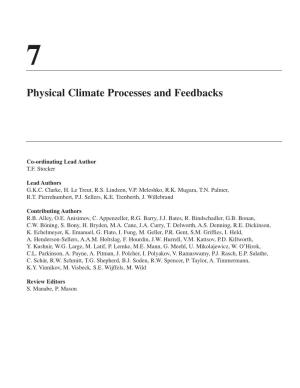 Physical Climate Processes and Feedbacks