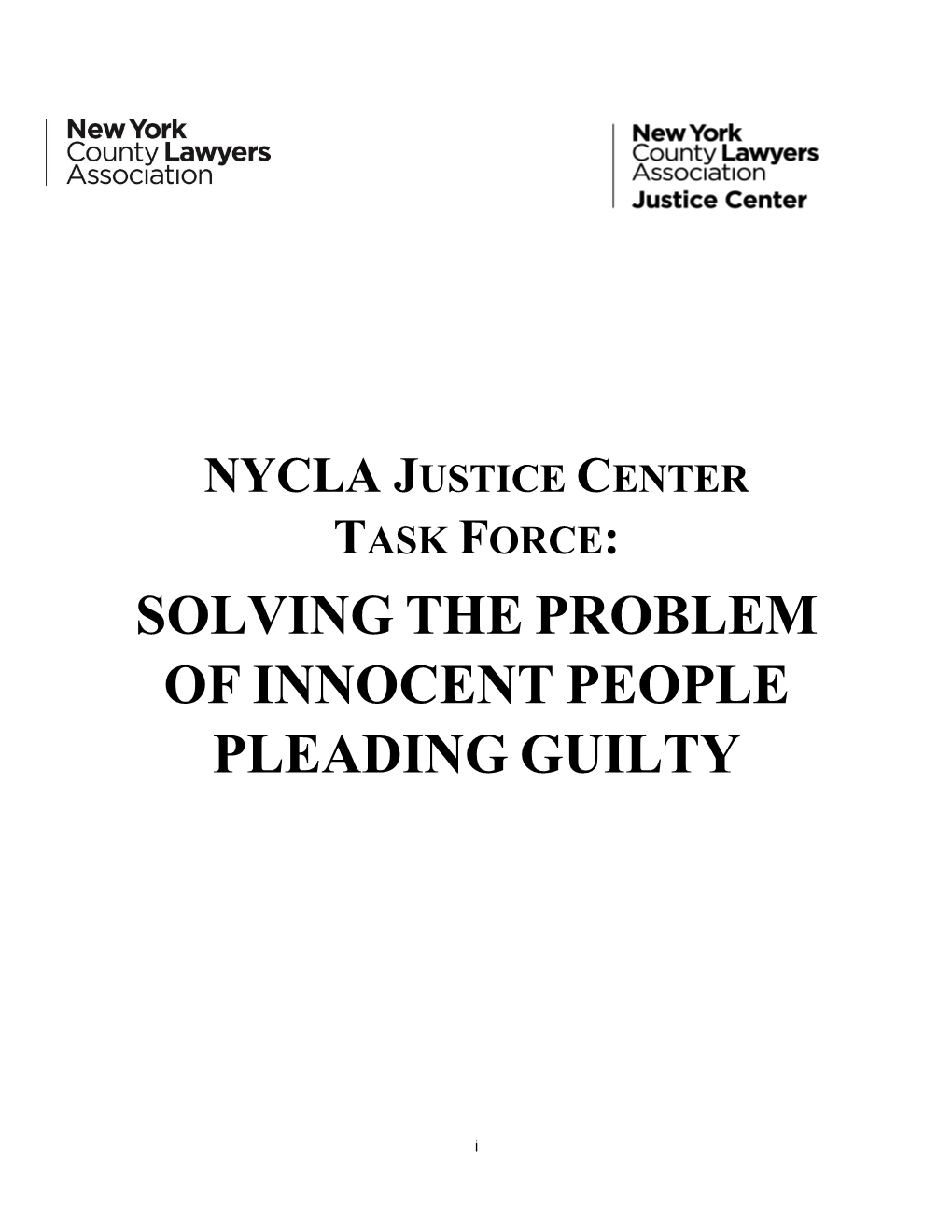 Solving the Problem of Innocent People Pleading Guilty