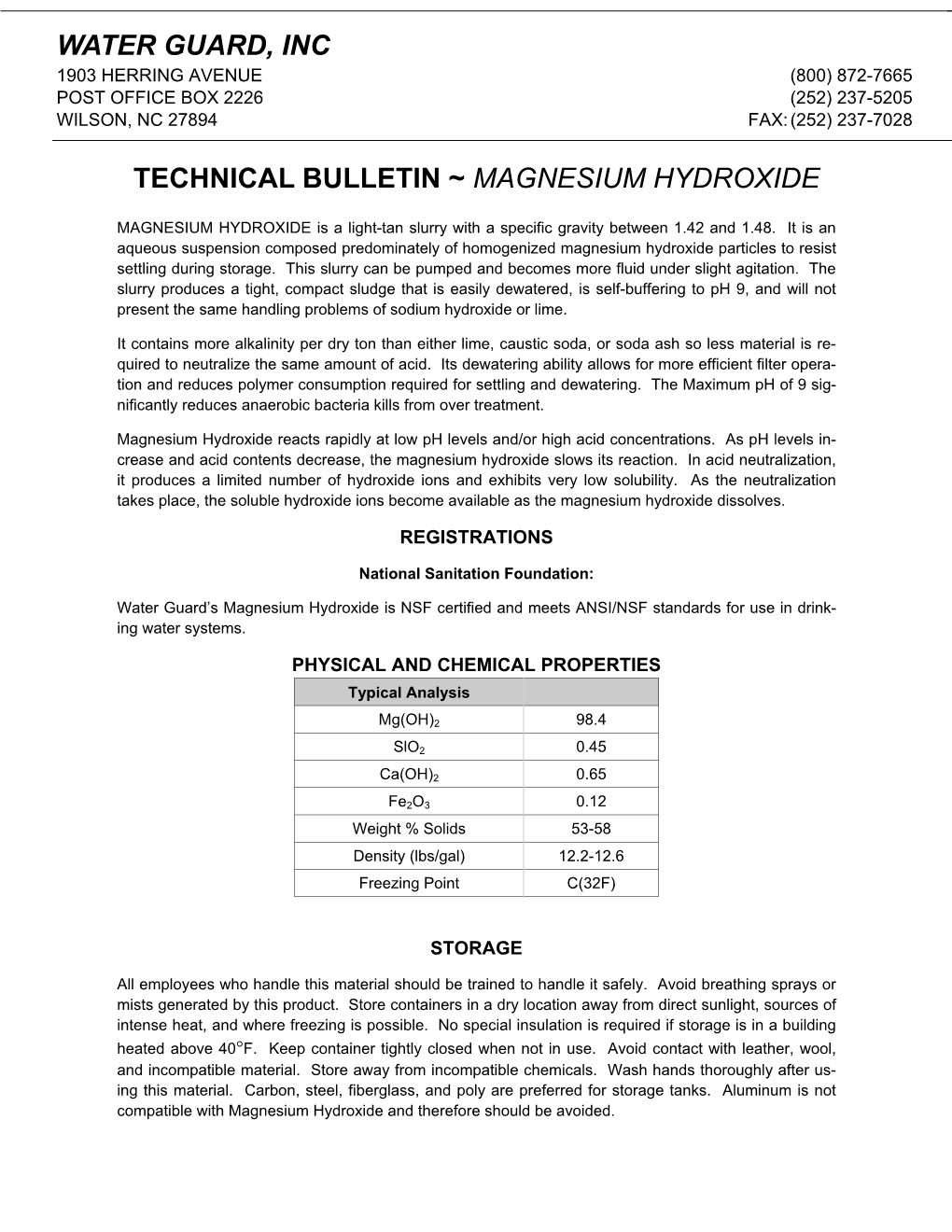 Magnesium Hydroxide