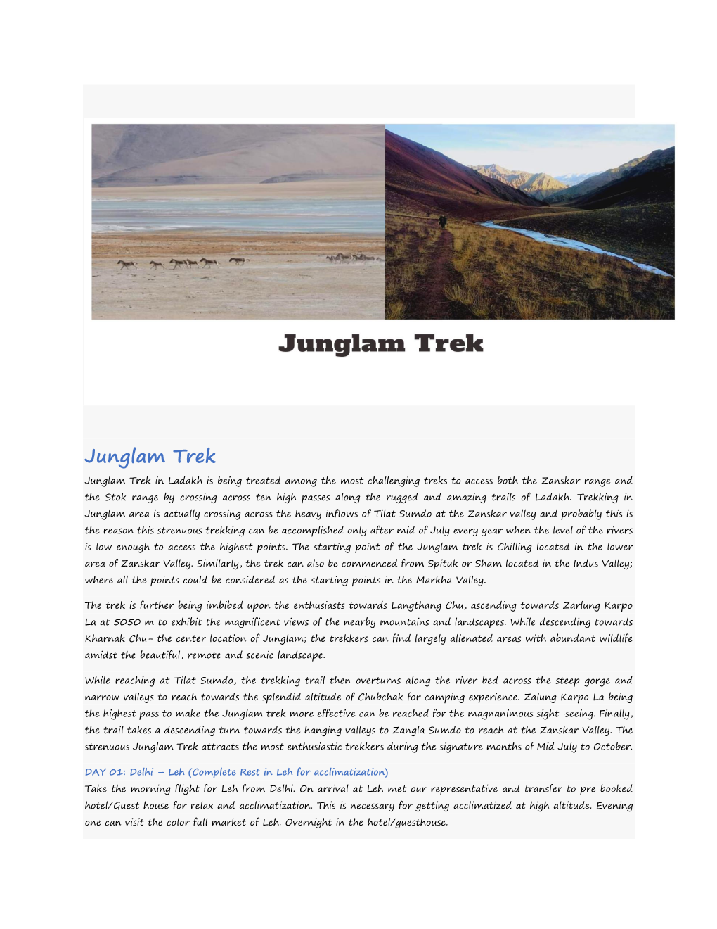 Junglam Trek