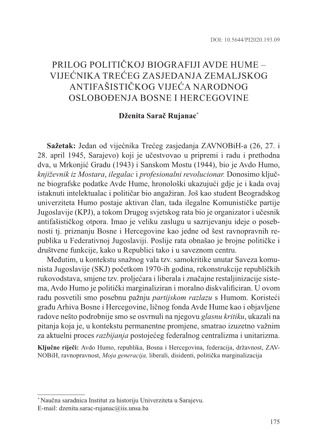 Dzenita Sarac Rujanac.Pdf (1.305Mb)