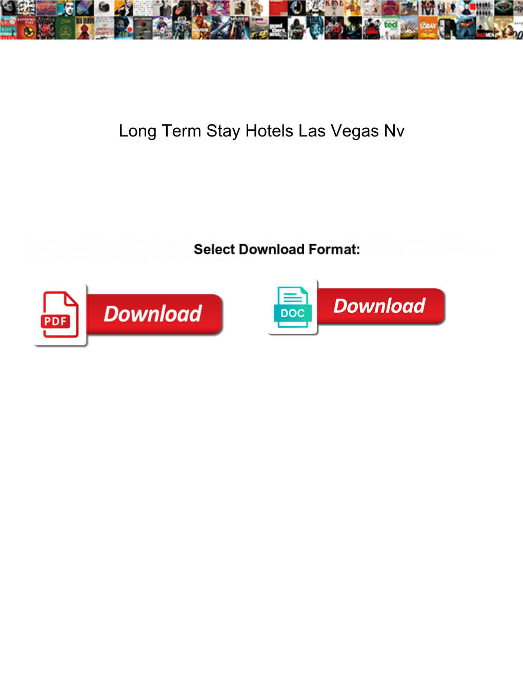 Long Term Stay Hotels Las Vegas Nv