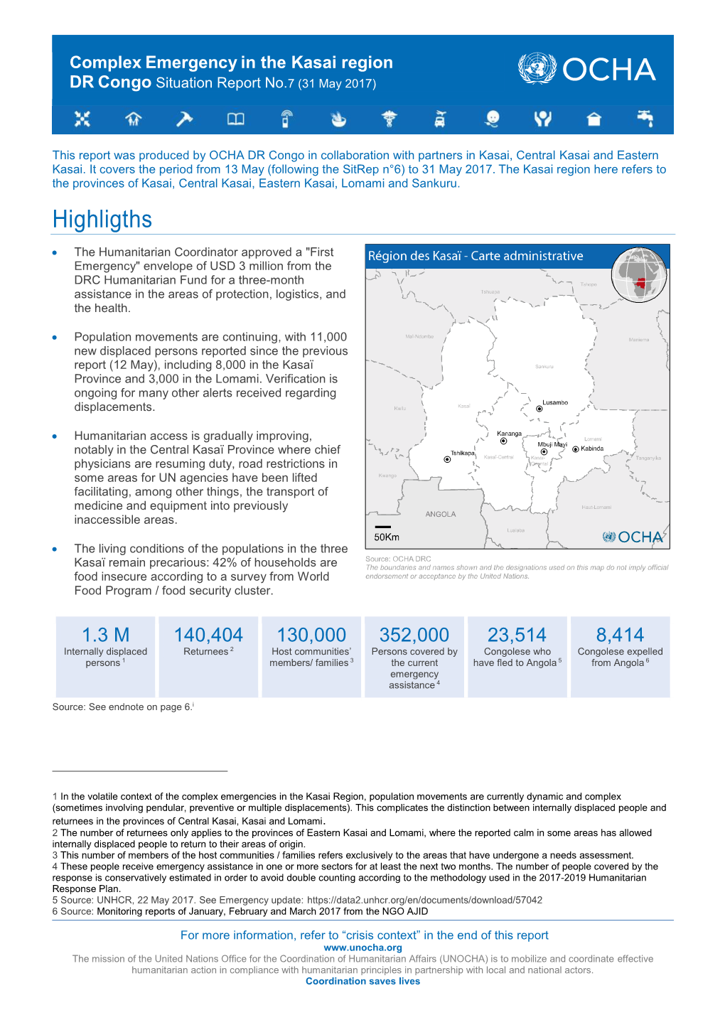 Ocha Drc Kasais Situationreport