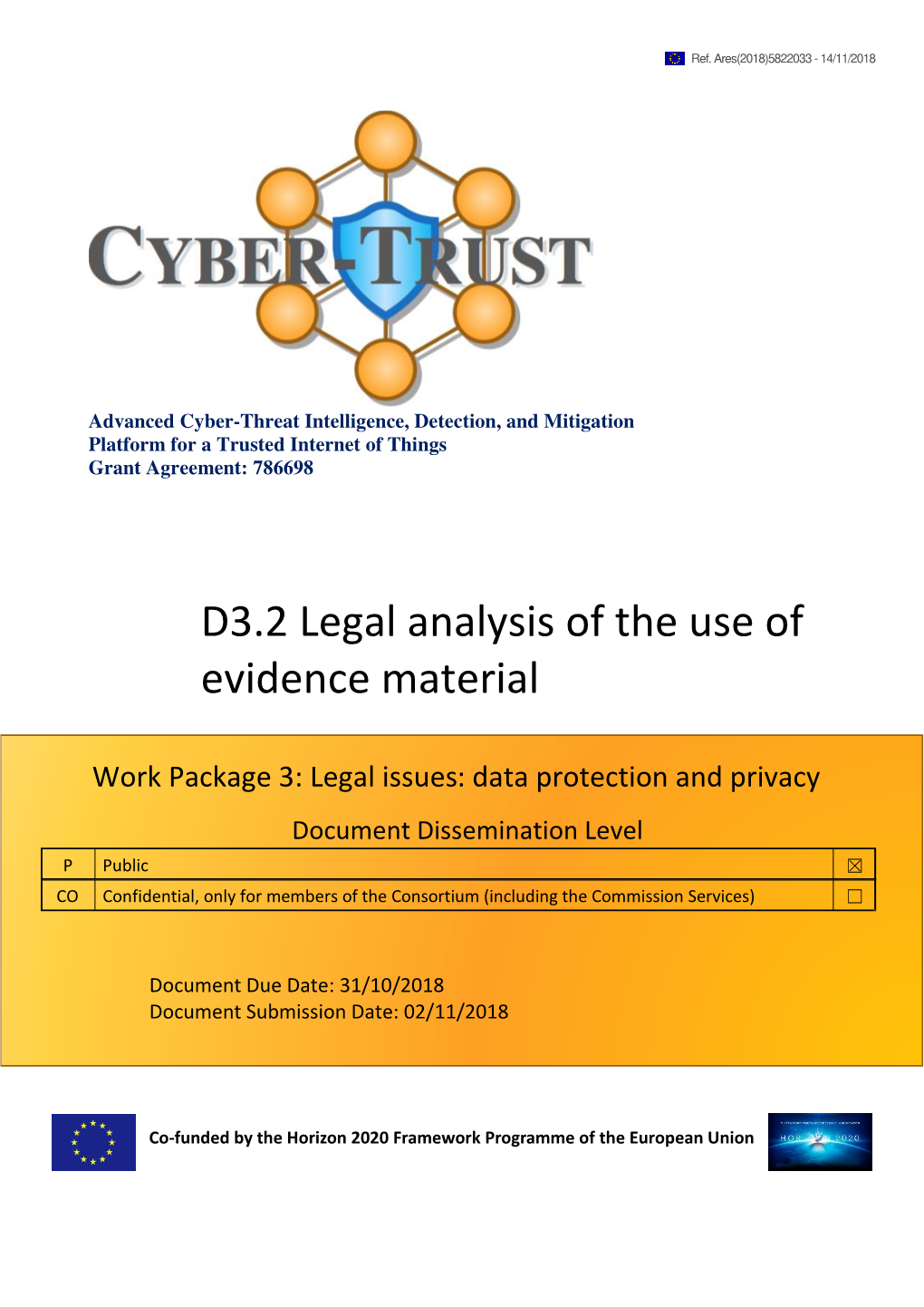 D3.2 Legal Analysis of the Use of Evidence Material