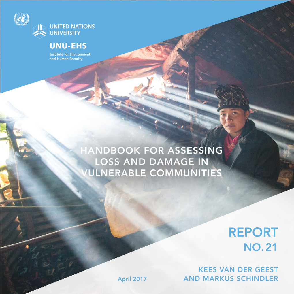 Handbook for Assessing Loss and Damage in Vulnerable Communities