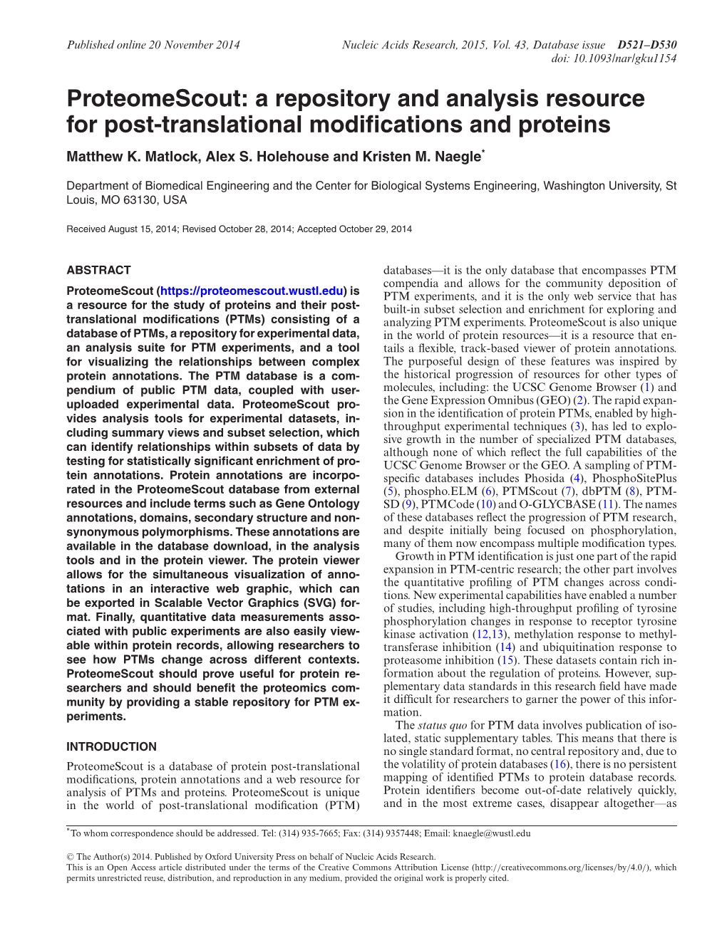 A Repository and Analysis Resource for Post-Translational Modifications And