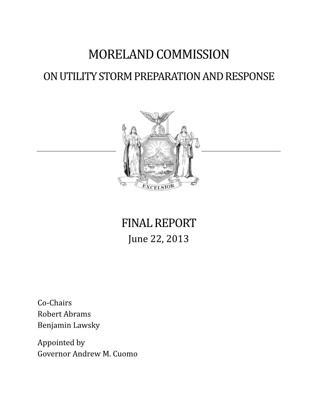Moreland Commission on Utility Storm Preparation and Response