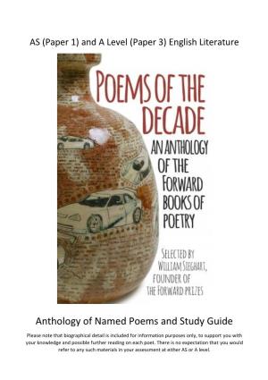 Anthology of Named Poems and Study Guide