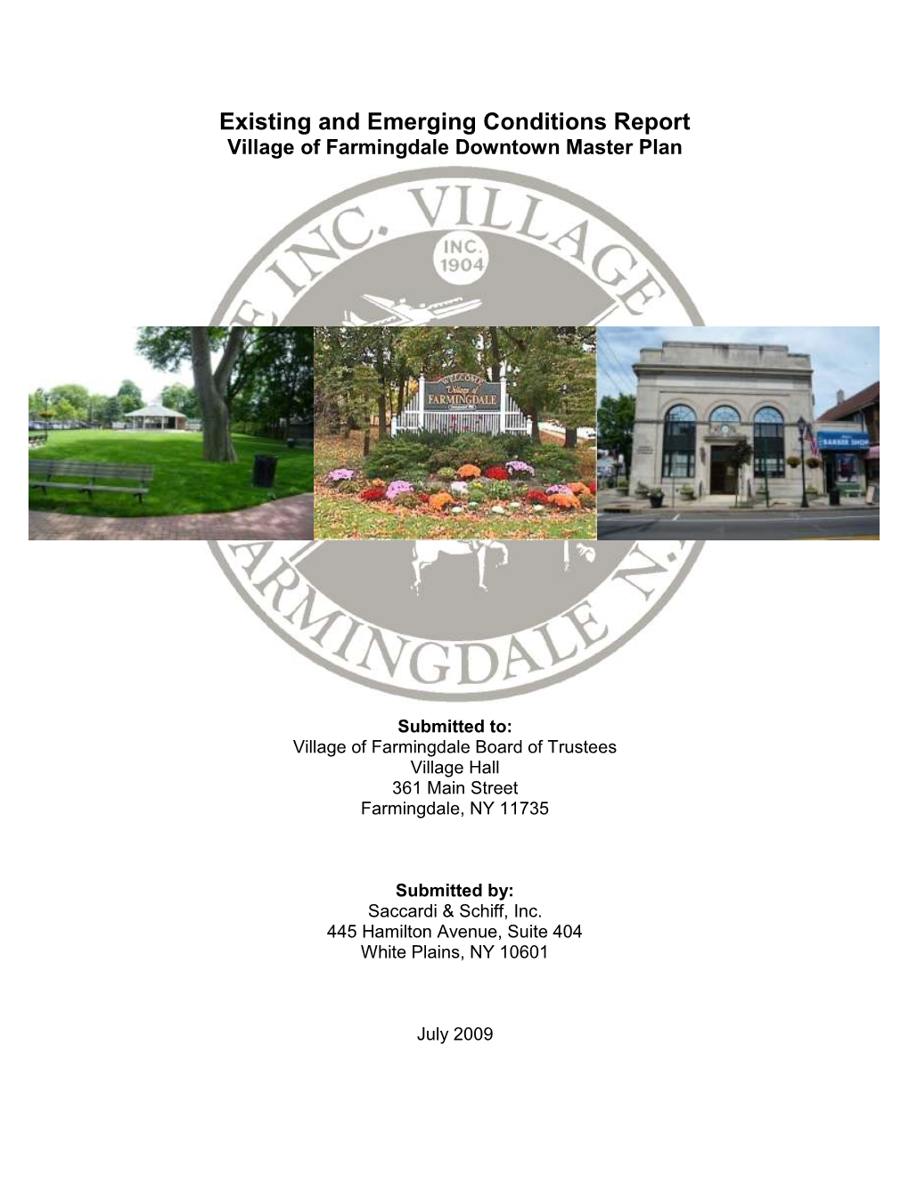 Existing and Emerging Conditions Report Village of Farmingdale Downtown Master Plan