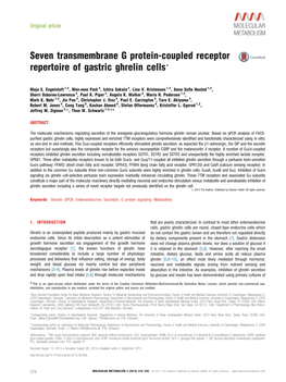 Seven Transmembrane G Protein-Coupled Receptor Repertoire of Gastric Ghrelin Cells%
