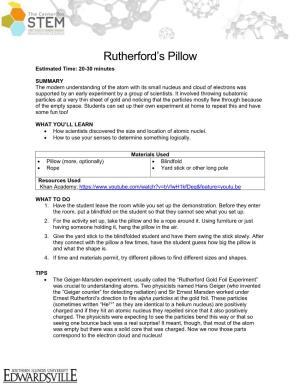 Rutherford's Pillow
