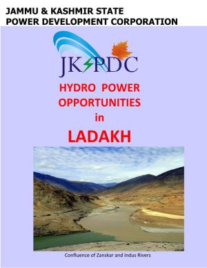 Hydro Power Opportunities in Ladakh
