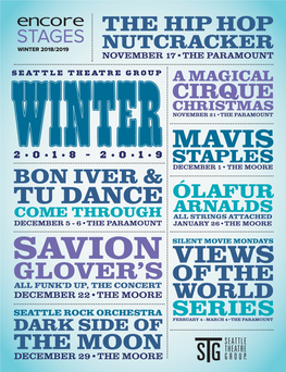 Winter 2018 at Seattle Theatre Group