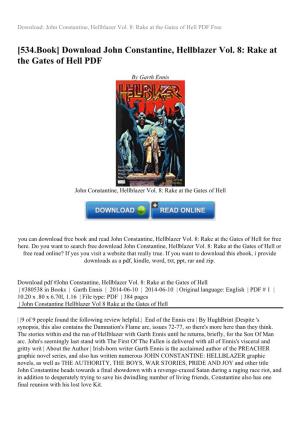 Download John Constantine, Hellblazer Vol. 8: Rake at the Gates of Hell PDF