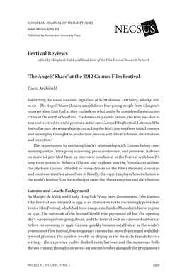 'The Angels' Share' at the 2012 Cannes Film Festival