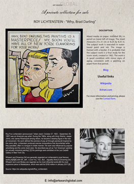 Lichtenstein Why Brad Darling