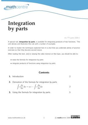 Integration by Parts