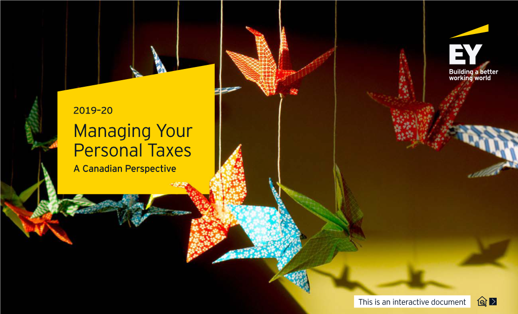 Managing Your Personal Taxes 2019-20