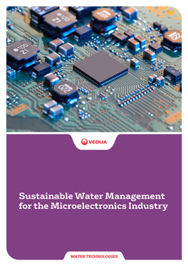 Sustainable Water Management for the Microelectronics Industry