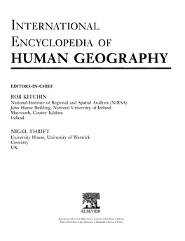 Human Geography