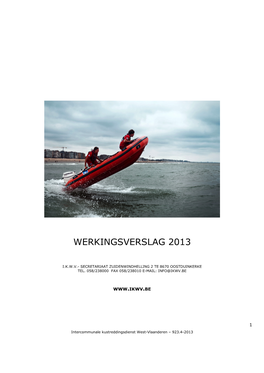 Intercommunale Kustreddingsdienst West-Vlaanderen – 923.4-2013