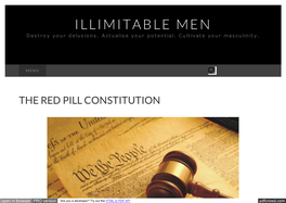 The Red Pill Constitution | Illimitable