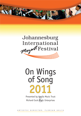 On Wings of Song 2011 Presented by Apollo Music Trust Richard Cock &Music Enterprises