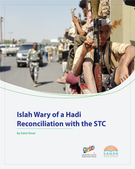Islah Wary of a Hadi Reconciliation with the STC