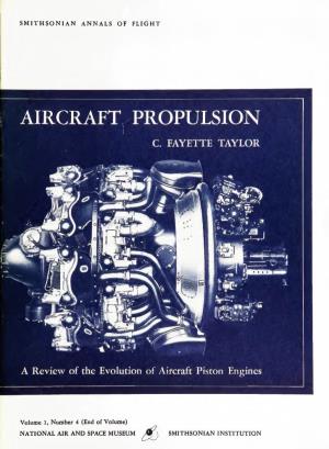 Aircraft Propulsion C Fayette Taylor