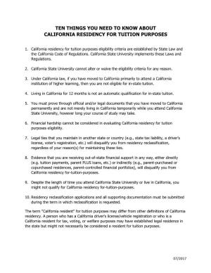 Ten Things You Need to Know About California Residency for Tuition Purposes