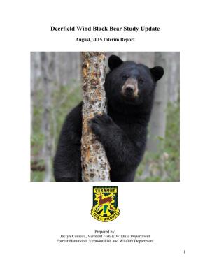 2015-Deerfield Wind Black Bear Study Update