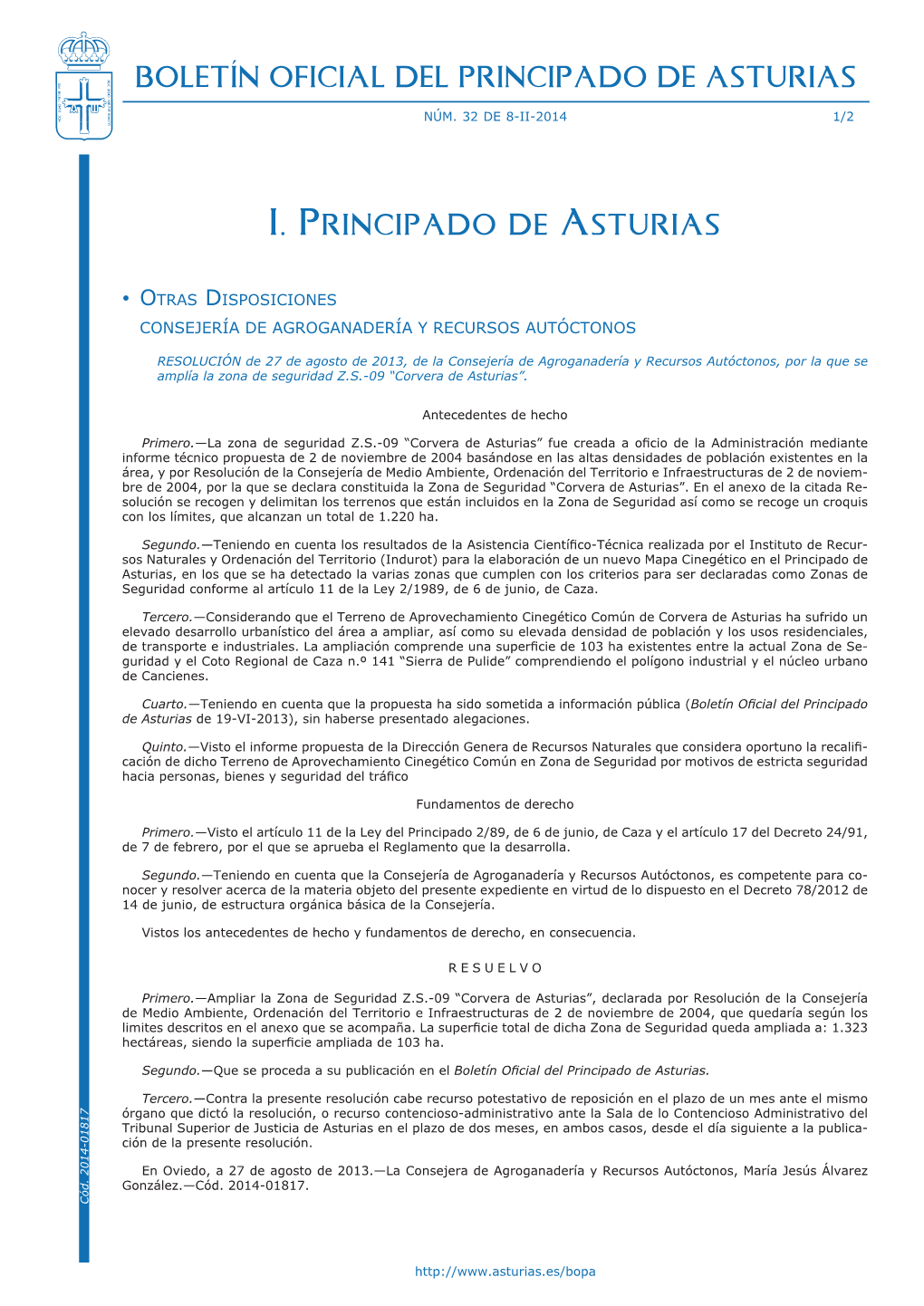 I. Principado De Asturias