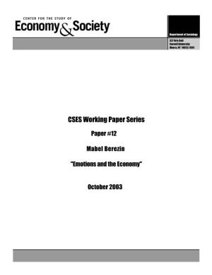 CSES Working Paper Series