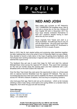 Ned and Josh
