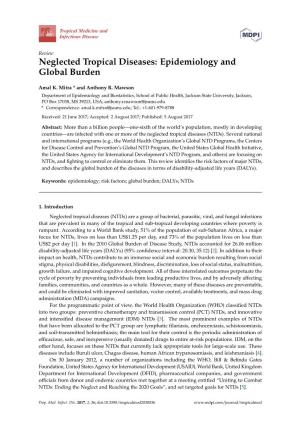 Neglected Tropical Diseases: Epidemiology and Global Burden