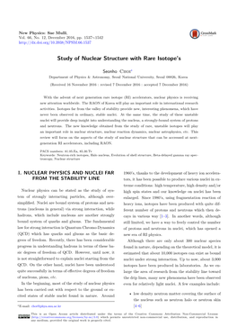 Study of Nuclear Structure with Rare Isotope's