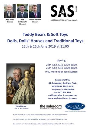 Teddy Bears & Soft Toys Dolls, Dolls' Houses and Traditional Toys