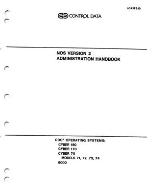 Contrpl Data Nos Version 2 Administration Handbook