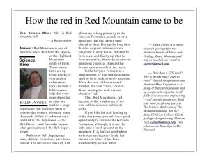 How the Red in Red Mountain Came to Be