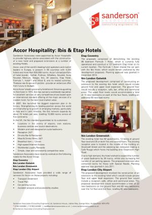 Accor Hospitality: Ibis & Etap Hotels