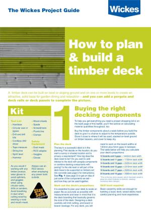 How to Plan & Build a Timber Deck