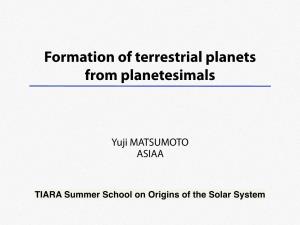 Formation of Terrestrial Planets from Planetesimals