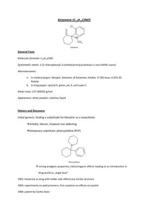 Ketamine (C13h16clno)