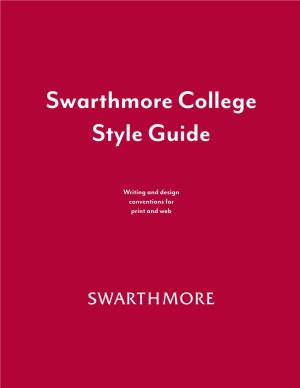 Swarthmore College Style Guide