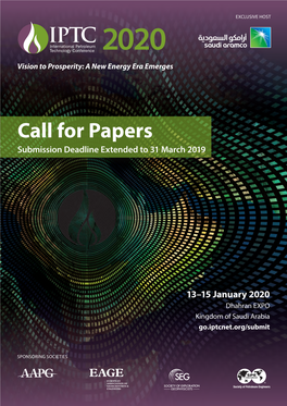 Call for Papers Submission Deadline Extended to 31 March 2019