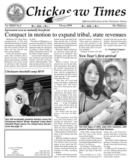 Compact in Motion to Expand Tribal, State Revenues State Tribal, Expand to Motion in Compact