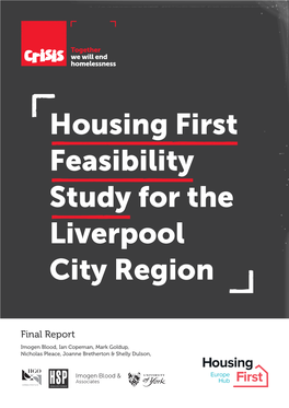 Housing First Feasibility Study for the Liverpool City Region